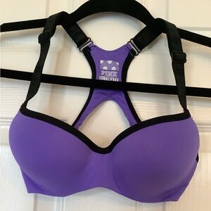 PINK Victoria’s Secret Push-Up Padded Purple Sports Bra.  Size XS.
